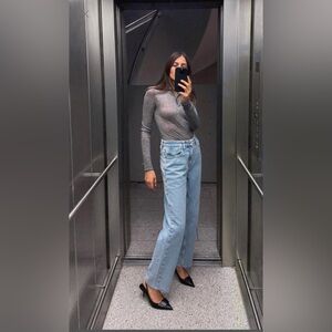 NWT HIGH RISE Z1975 STRAIGHT LEG JEANS